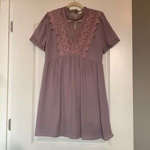 Large plum colored dress from Apricot Lane